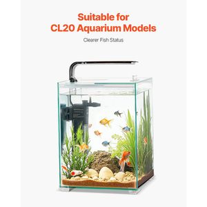 8 Cartucce di Ricambio in Cotone per Filtro Acquario, per Vasche in Vetro da 5 Galloni, Accessori Multifunzionali - Product Image 4