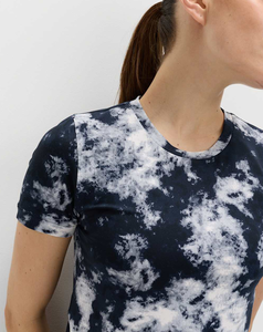 XL Size Women's Custom Made Tie Dye Crew Neck Short Sleeve Fitness Shirt Loose Fit 100% Cotton Breathable Print <b>Top</b> <b>Low</b> Cost - Product Image 3