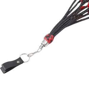 Sheep Skin Flogger with Steel Buckle 3.5cm Width Comfortable Grip and Long Flowing Strands - Product Image 5