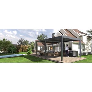 Pannello Parasole Manuale a Lamelle per Esterni, Pergola Multifunzione per Patio e Uso Interno - Product Image 3