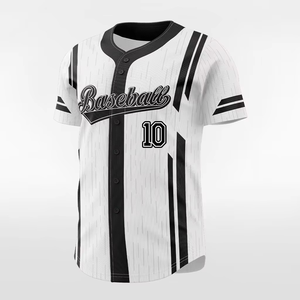 เสื้อเบสบอลดีไซน์โดดเด่นขายดี พิมพ์ลายโลโก้ทีม ชื่อ และหมายเลขด้วยเทคนิค Sublimation เสื้อแฟชั่นสำหรับผู้ชาย - Product Image 2