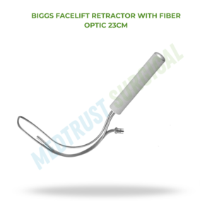 Biggs Facelift Retractor With Fiber <b>Optic</b> 23cm Surgical <b>Instrument</b> Facial Surgery Retractor Tool - Product Image 2