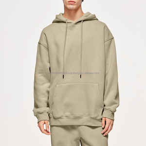 Pulls à capuche surdimensionnés personnalisés 100% coton éponge française sweat à capuche épais impression bouffante conception personnalisée sweats à capuche pour OEM - Product Image 1