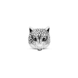 Bague Tête de Loup - Minimaliste pour Femme en Argent 925 - Product Image 1
