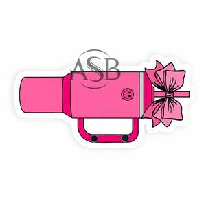Taza Rosa Personalizada con Lazo Rosa, Taza Aislante de Acrílico Sostenible y Bonita para Extensiones de Pestañas - Product Image 4