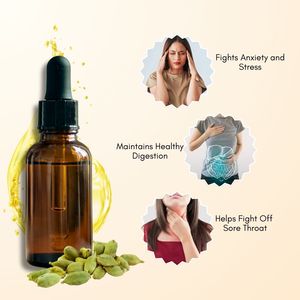 Aceite Esencial Puro de Cardamomo (Elettaria Cardamomum) – Destilado al Vapor, Certificado GMP, Aceite de Semilla de Cardamomo de Alta Calidad al por Mayor - Product Image 3