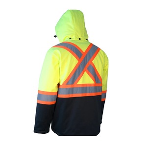 Chaqueta Bomber de Alta Visibilidad, Chaqueta de Seguridad Laboral de Dos Tonos para Hombre, Chaquetas de Seguridad Reflectantes de Alta Visibilidad para Hombre, Genuinas para Adultos - Product Image 3