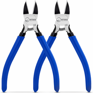 5 Inch Stainless Steel Precision Flush Cutter Pliers <b>Wire</b> Snips for 3D Printing Jewelry Making <b>Craft</b> Tool 2 Pack - Product Image 1