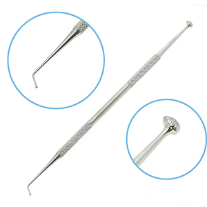 Kit de soins dentaires professionnel Safety Point 6 pièces, miroir buccal en acier inoxydable, sonde, nettoyage des dents, ensemble d'hygiène dentaire - Product Image 4
