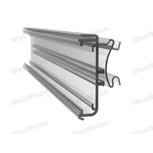 Portaetiquetas de plástico Meethope, cubierta de protección combinada, estante, hablador, soporte de etiqueta de precio, funciona con estante P25 en <span class=keywords><strong>supermercado</strong></span> - Product Image 2
