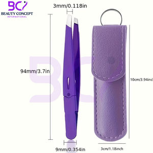 Pince à épiler en acier inoxydable antidérapante robuste, personnalisable avec logo, pour l'épilation et le soin des sourcils – Nouveau produit tendance à prix de gros - Product Image 2