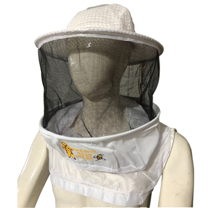 Voile d'apiculture respirant en maille aérée de polyester blanc avec sangle réglable pour une protection optimale - Product Image 3