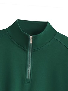 เสื้อสเวตเชิ้ตผู้ชาย Loopback Terry สไตล์สตรีทแวร์ ทรงโอเวอร์ไซส์ แต่งลายปัก คอกลม สตรีทแฟชั่น ผู้ผลิต MOQ ต่ำ - Product Image 3