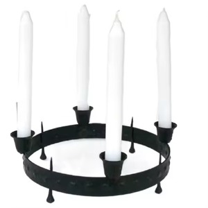 Luxurious crafted metal candle holder enhances festive <b>decorations</b> during holidays and celebrations - Product Image 6