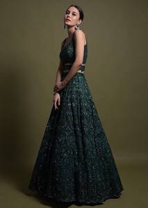 Indian Traditional Wedding Wear Lehenga Choli Beautifully Designed in Sequins Work for Special Occasion and Function for Women - Product Image 4