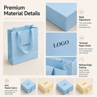 Ensemble d'emballages de bijoux personnalisés avec boîte coulissante et sac en papier avec ruban pour les acheteurs en gros et les importateurs de boutiques