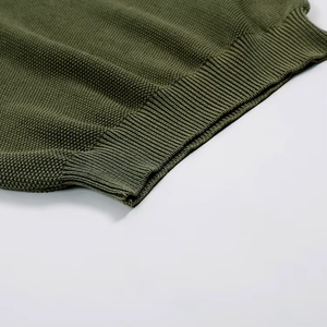 Pull en coton tricoté chaud pour homme, coupe ajustée, col rond, style décontracté, avec logo frontal, idéal pour l'automne - Product Image 4