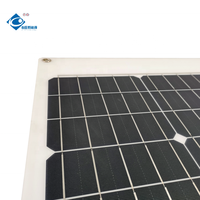 Mini panneaux solaires Chargeur d'énergie 50W Haute résistance aux intempéries Panneau solaire ETFE ZW-50W-18VF Panneau solaire encapsulé PET 18V