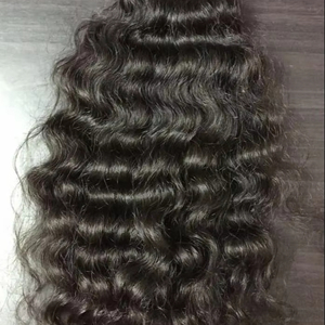 Capelli Indiani Remy Vergini Morbidi Ondulati Eco-Friendly Leggeri da Singolo Donatore Marca ALVI 100g 10-32 Pollici Vendita all'Ingrosso Diretta dalla Fabbrica - Product Image 1