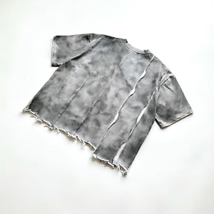 Trending Custom Sun Faded Panel Men T Shirt Premium Quality 100% Cotton Fabric Casual Street Style New Trend T Shirt For Unisex - Product Image 2