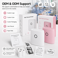 Mini Impresora Térmica OEM de 58 mm, 203 DPI, Bluetooth, Impresora de Bolsillo para Etiquetas y Fotos