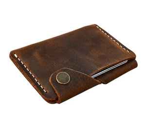 Artha PPS5, Nuevo Diseño, Porta Pasaportes de Viaje de Cuero Crazy Horse con Cierre, Estilo Nacional, 5 Pulgadas, Ranura para Tarjetas de Crédito, Personalizable - Product Image 2
