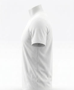 Super Quality Soccer Plain <b>White</b> Sublimation Breathable Short Sleeve Front Logo <b>Tee</b> Shirt 100% Polyester 160 Grams - Product Image 3