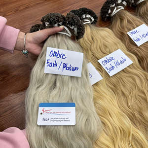 Extensions de cheveux humains vietnamiens de qualité supérieure, kératine U-tip, couleur naturelle, ondulés, prix de gros, prêts à être expédiés de l'usine. - Product Image 2