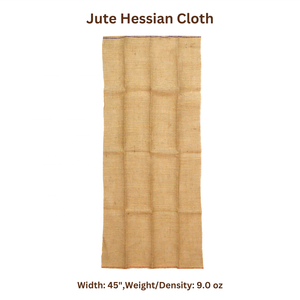 Rouleau de toile de jute naturelle 9oz, largeur 45 pouces, tissu en toile de jute écologique pour rembourrage, jardinage, contrôle de l'érosion et sacs - Product Image 2