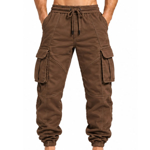 <b>Mens</b> Cargo <b>Joggers</b> 100 Percent Cotton Outdoor Everyday Trousers Custom Apparel Manufacturer Wholesale Supplier Private Label OEM - Product Image 3