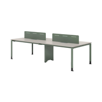 Cadre de table de bureau en métal avec pieds en T, durable, avec revêtement thermolaqué, pour postes de travail et salles de réunion