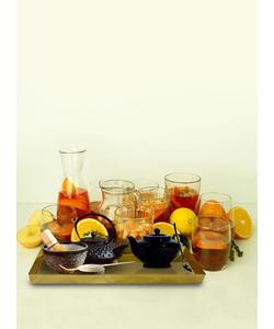 Plateau de vanité rectangulaire moderne et minimaliste en métal doré pour l'organisation de la salle de bain et de la commode – Décoratif et élégant en acier inoxydable - Product Image 4