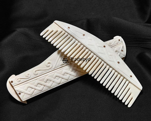 Peine de Cabello de Hueso Tradebyd, Accesorio de Cuidado del Cabello Hecho a Mano de Lujo, Peine Desenredante con Dientes Suaves para Todo Tipo de Cabello - Product Image 5