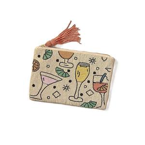 Bolsa de Viaje para Monedas con Cuentas de Vidrio Bordadas a Mano con Logotipo Personalizado TIMELESS CRAFT, Diseño Único y Moderno Multicolor - Product Image 3