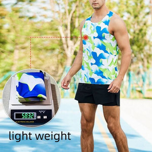 Camiseta sin Mangas de Punto para Hombre, Color Sólido, Cómoda, Ligera, Transpirable, para Verano, Fitness, Running, Uso Casual, Diseño Moderno - Product Image 3