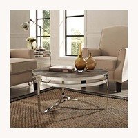 Nouvelle arrivée, ensemble de table basse en métal contemporain, meubles de salon modernes personnalisés, table centrale faite à la main