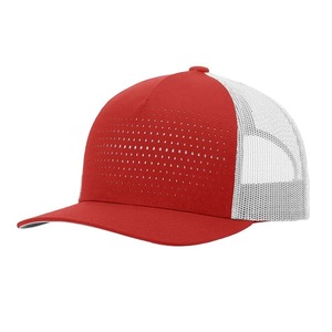 Casquette de baseball unisexe à séchage rapide en gros, en stock, personnalisable, perforée au laser, 5 panneaux, imperméable, toutes saisons - Product Image 1