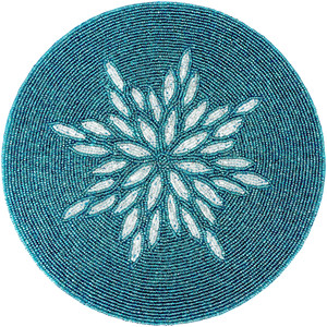 แผ่นรองจานทำจากแก้วลูกปัดเสื่อตกแต่งสำหรับบ้านไร่ - Product Image 1