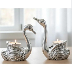 Portavelas de Té de Alta Calidad, Diseño Floral, Portavelas de Lujo con Acabado Dorado, Último Diseño en Portavelas Metálicos - Product Image 2
