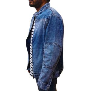 Meilleures ventes Hiver 100% Vestes en jean en coton pour hommes Qualité OEM exclusive À la mode Décontracté Vente en gros - Product Image 4