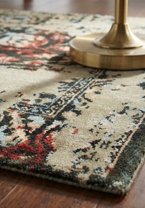 Juego de Alfombras de Pelo Largo de Lujo con Diseño Floral Moderno, Estilo Indio y Nepalí, de Lana de Nueva Zelanda/Tencel/Algodón, Cómodas para Uso Doméstico y Comercial - Product Image 4