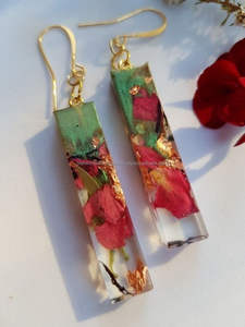 Anillo de oreja de resina epoxi único para mujer antiguo Diseño Artesanal elegante para pendientes elegantes - Product Image 2