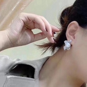 Pendientes de Perlas Naturales de 9-10 mm, Chapados en Oro de 18K, Estilo Casual, Versátiles, para Primavera/Verano, Moda - Product Image 4