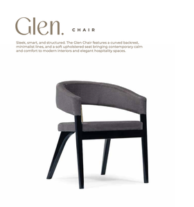 Modern Upholstered <b>Dining</b> Chair Solid Wood <b>Dining</b> <b>Armchair</b> Curved Back Fabric Restaurant Hotel Seating - Product Image 1