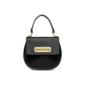 Sac ovale élégant en cuir noir avec accents dorés et style personnalisable pour femme – Sac à main tendance de qualité supérieure - Product Image 1