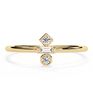 Premium Emerald Cut Lab Grown Diamond Engagement Wedding <b>Ring</b> Exquisite Solitaire Design 10K <b>Gold</b> IGI Certified Ethical Diamond - Product Image 4
