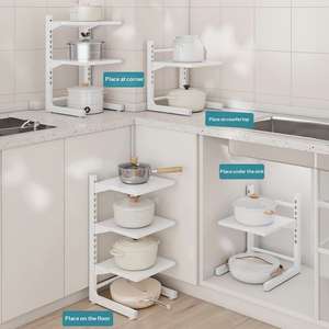 Estante de Almacenamiento Multiusos para Cocina y Baño, Organizador que Ahorra Espacio para el Hogar - Product Image 2