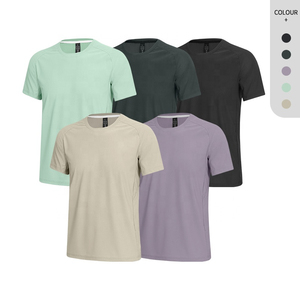 Camiseta Deportiva de Manga Corta para Hombre, de Color Sólido, Informal, Transpirable, de Tela Jersey, con Serigrafía, para Verano - Product Image 6