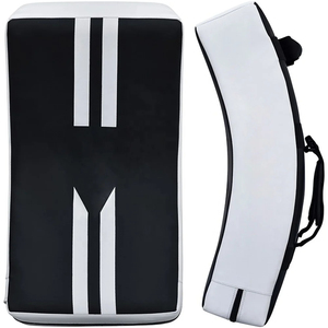 Heavy Duty Leather Punching <b>Kicking</b> <b>Shield</b> Curved MMA Strike Pad for Martial Arts Training - Product Image 5