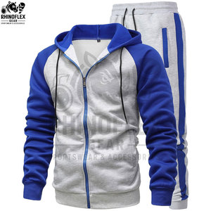 Conjunto Deportivo Personalizado para Hombre, 100% Poliéster, Logotipo Sólido, Talla Grande, 2 Piezas, Informal, Primavera, Transpirable, Sudadera de Manga Larga, Pantalones Deportivos - Product Image 5